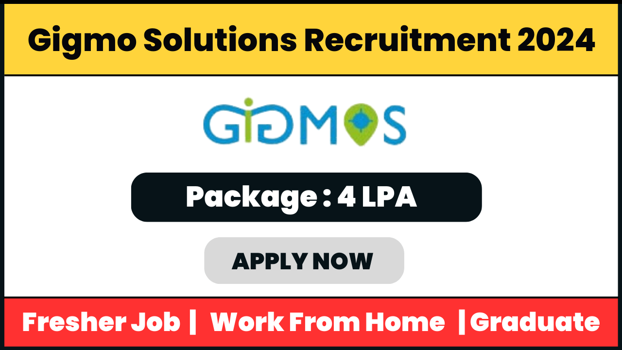 Gigmo Solutions Recruitment 2024: Technical Support Agent