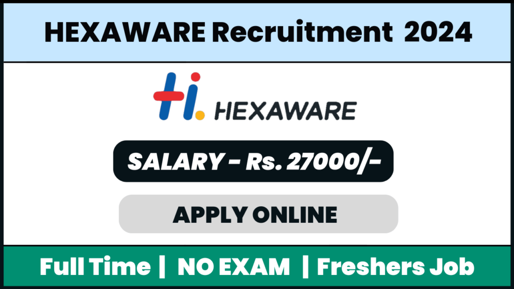 Hexaware Recruitment 2024: Customer Support Executive