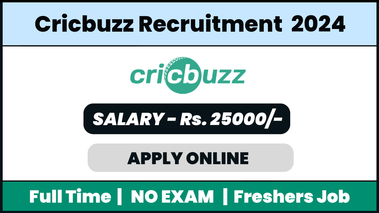 Cricbuzz.com Recruitment 2024: Customer Support Executive