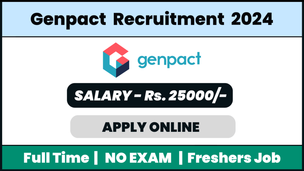 Genpact Recruitment 2024: Customer Care 