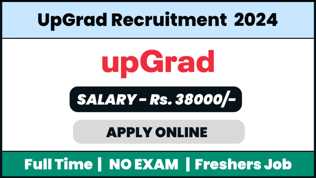 UpGrad Recruitment 2024: Student Relationship Officer