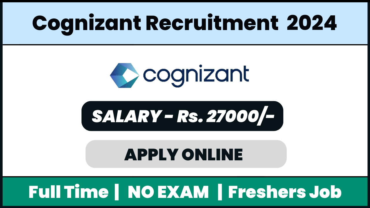 Cognizant Recruitment 2024: freshers -voice process