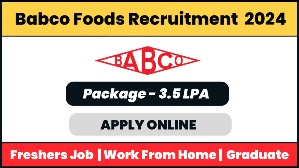 Babco Foods Recruitment 2024: Remote Telesales Representative