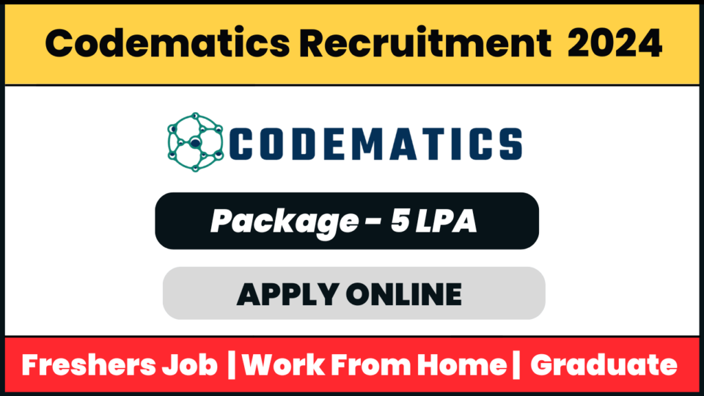 Codematics Recruitment 2024: Sales Executive Job