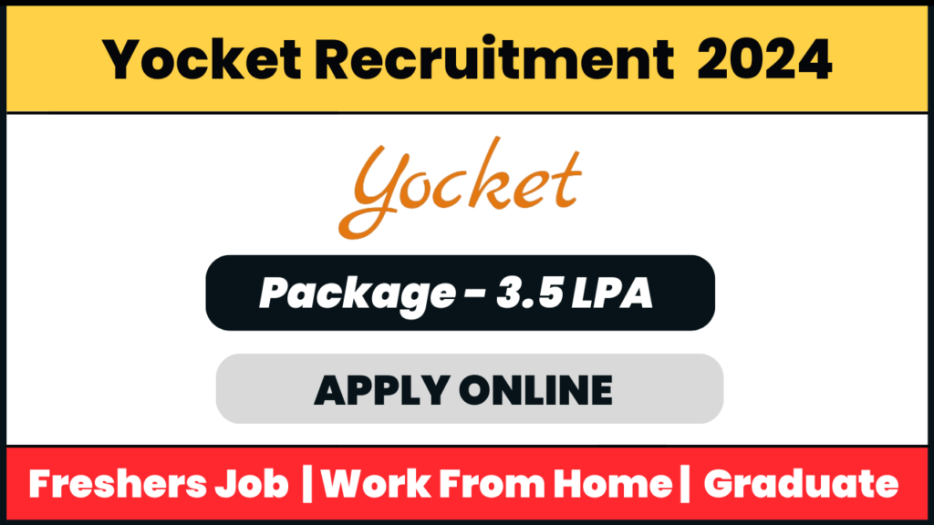 Yocket Recruitment 2024: Telecalling Job Fresher Job (Remote)